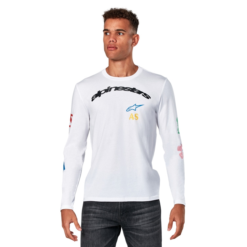 Camiseta Alpinestars Bruno CSF Blanca Manga Larga