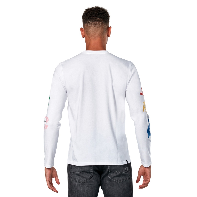 Camiseta Alpinestars Bruno CSF Blanca Manga Larga
