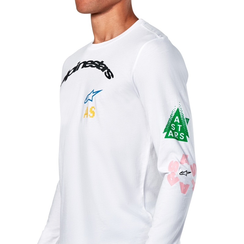 Camiseta Alpinestars Bruno CSF Blanca Manga Larga
