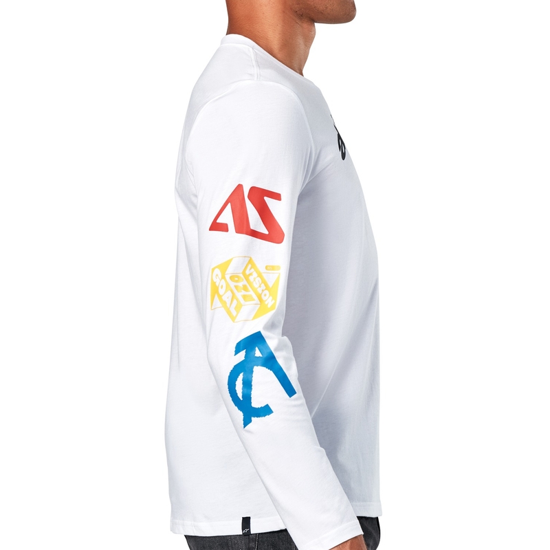 Camiseta Alpinestars Bruno CSF Blanca Manga Larga
