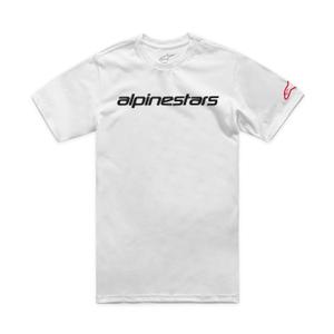 Camiseta Alpinestars Linear Wordmark 2.0 CSF blanco-rojo-negro