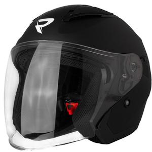 Casco de moto jet Street Racer Sonic negro mate