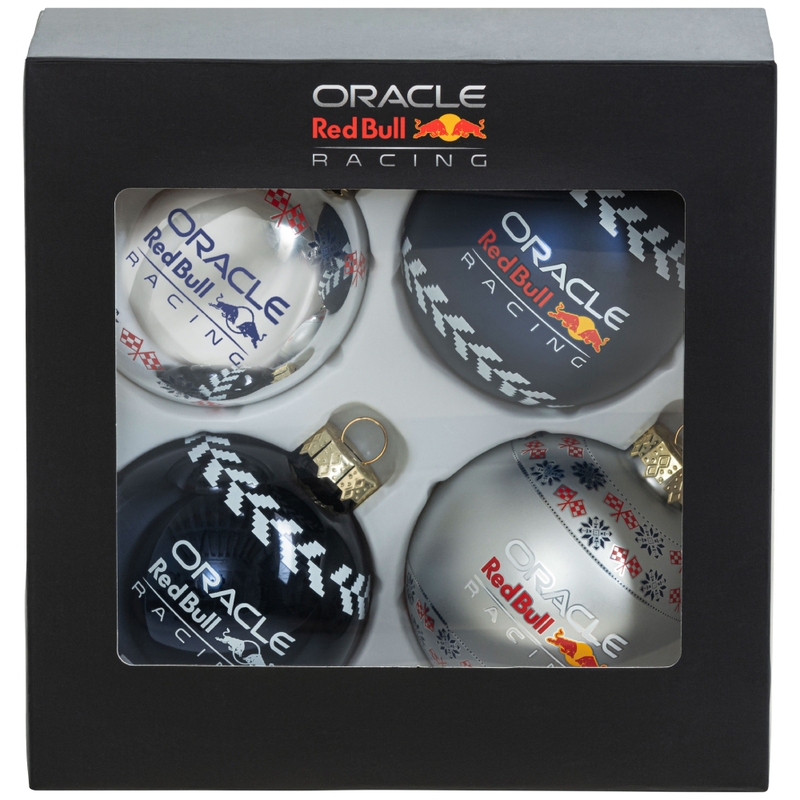 Adornos navideños Oracle Red Bull Racing azul-plata
