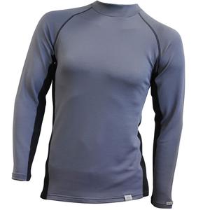 Camiseta térmica hombre nanosilver® Merino Stone gris-negro