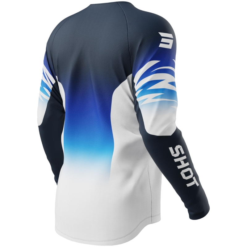 Camiseta motocross infantil Shot Draw X-Trem azul
