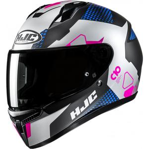Casco de Moto Integral HJC C10 Aspa MC28SF Negro-Azul-Rosa-Plata