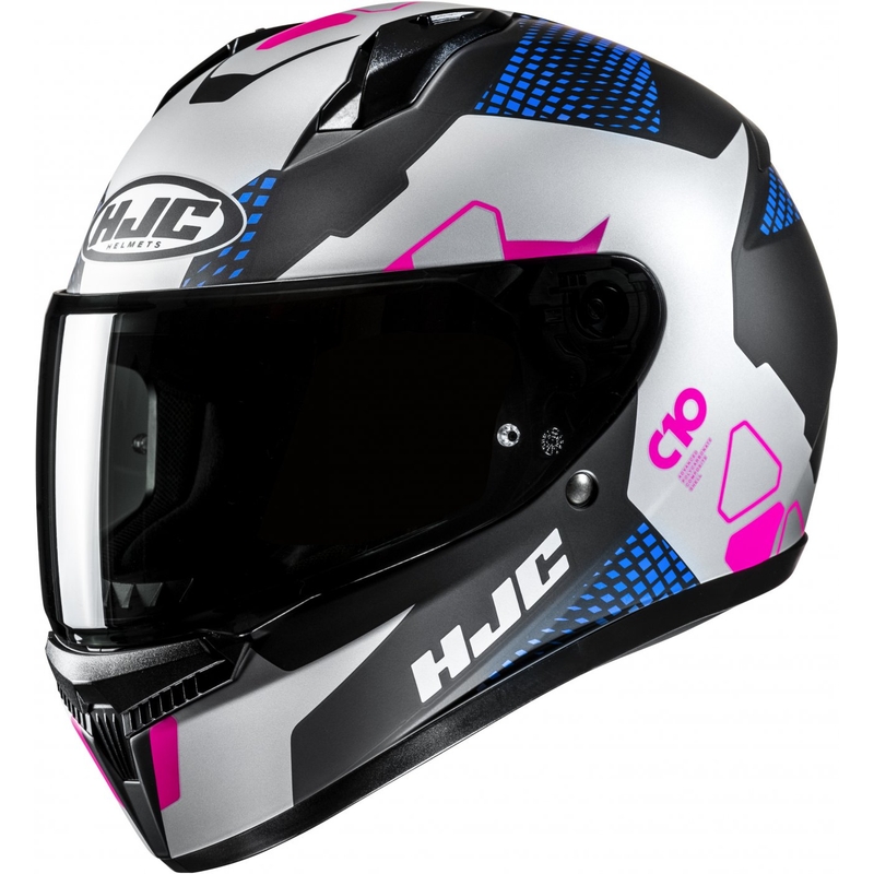 Casco de Moto Integral HJC C10 Aspa MC28SF Negro-Azul-Rosa-Plata