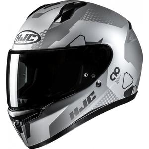 Casco de moto integral HJC C10 Aspa MC5SF gris-plata-negro