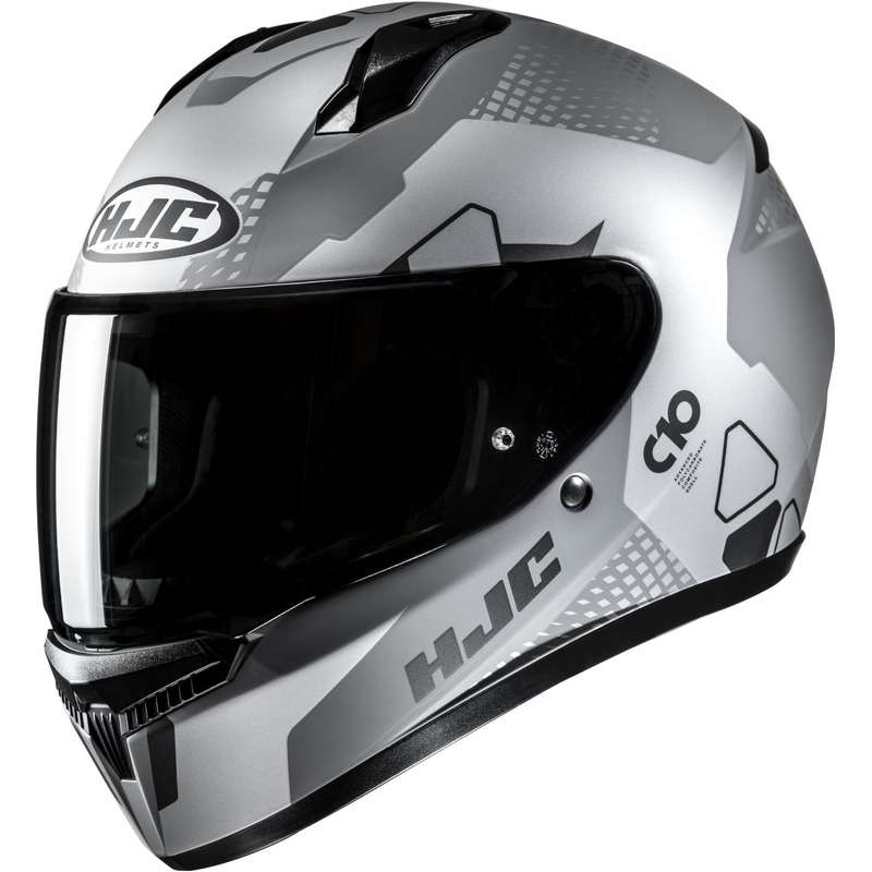 Casco de moto integral HJC C10 Aspa MC5SF gris-plata-negro