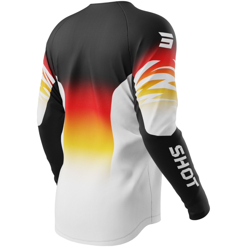 Camiseta motocross infantil Shot Draw X-Trem naranja
