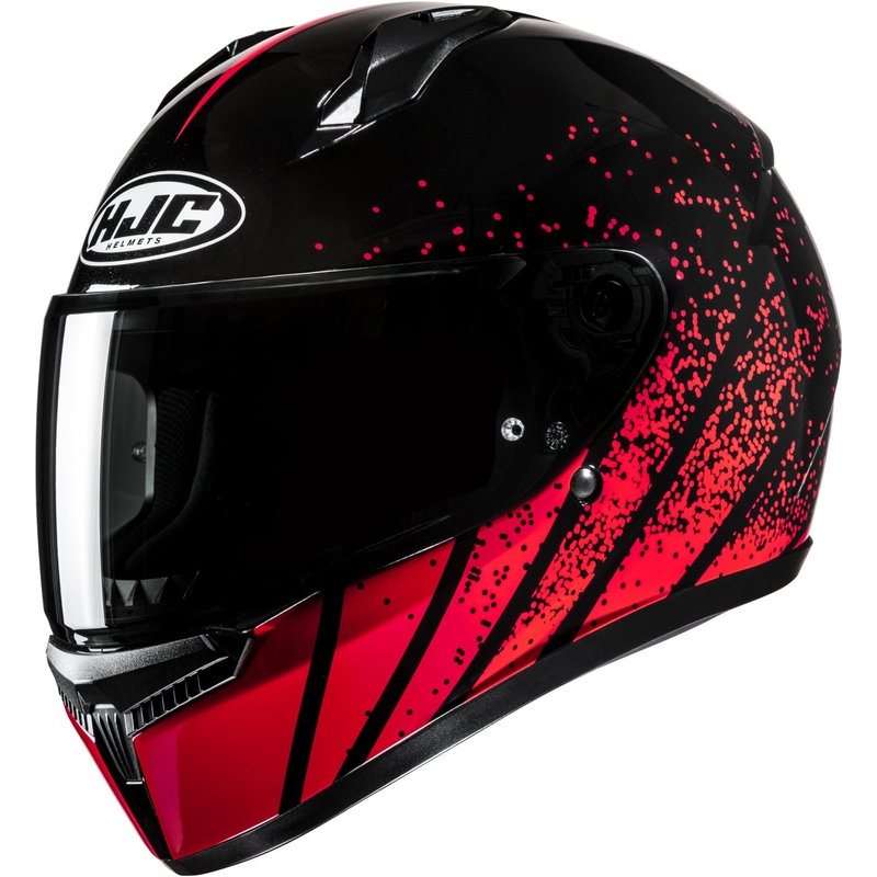 Casco de moto integral HJC C10 Haven MC1 negro-rojo