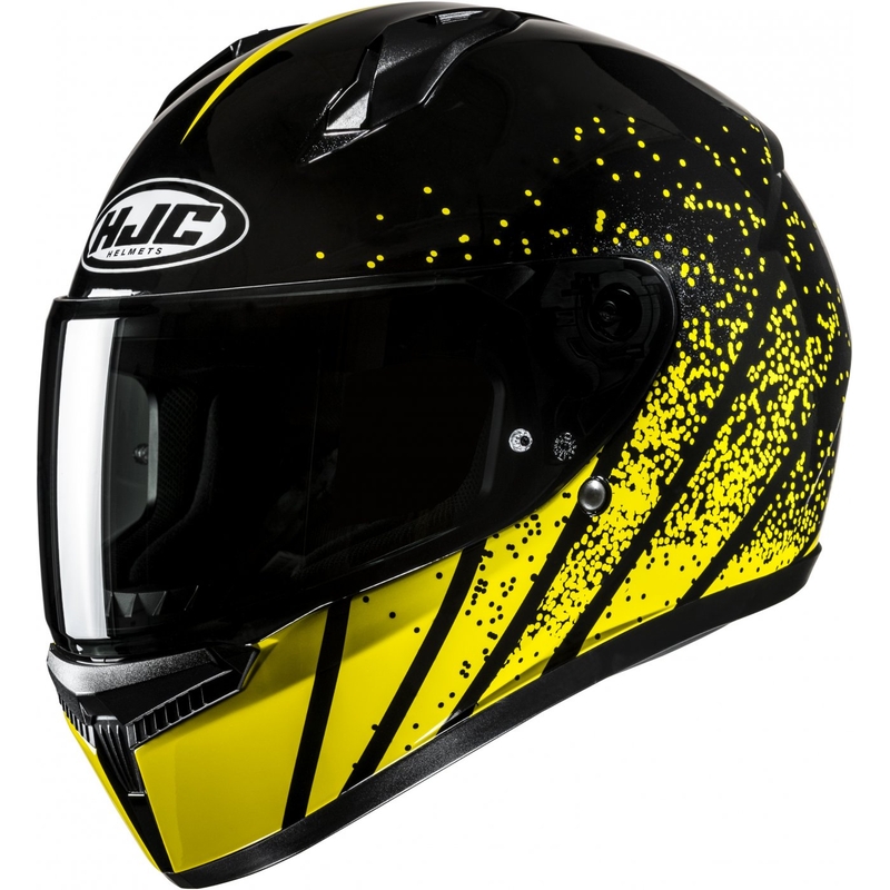 Casco de moto integral HJC C10 Haven MC3 negro-amarillo