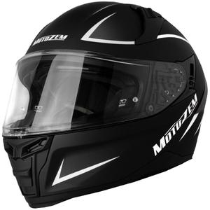 Casco de moto integral Motozem Guardian negro mate-blanco-gris