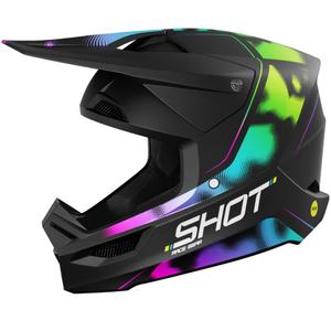 Casco de motocross Shot Race Nitro negro mate