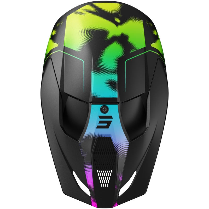Casco de motocross Shot Race Nitro negro mate