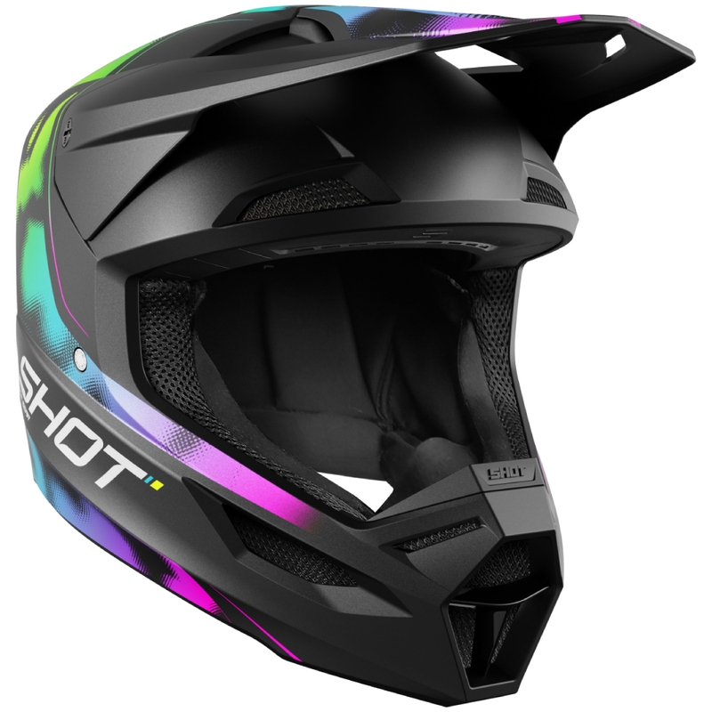 Casco de motocross Shot Race Nitro negro mate