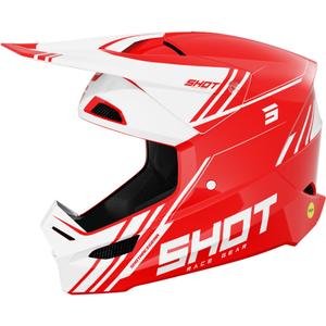 Casco motocross Shot Race Sprint rojo