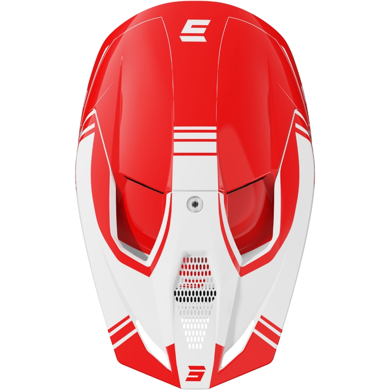 Casco motocross Shot Race Sprint rojo