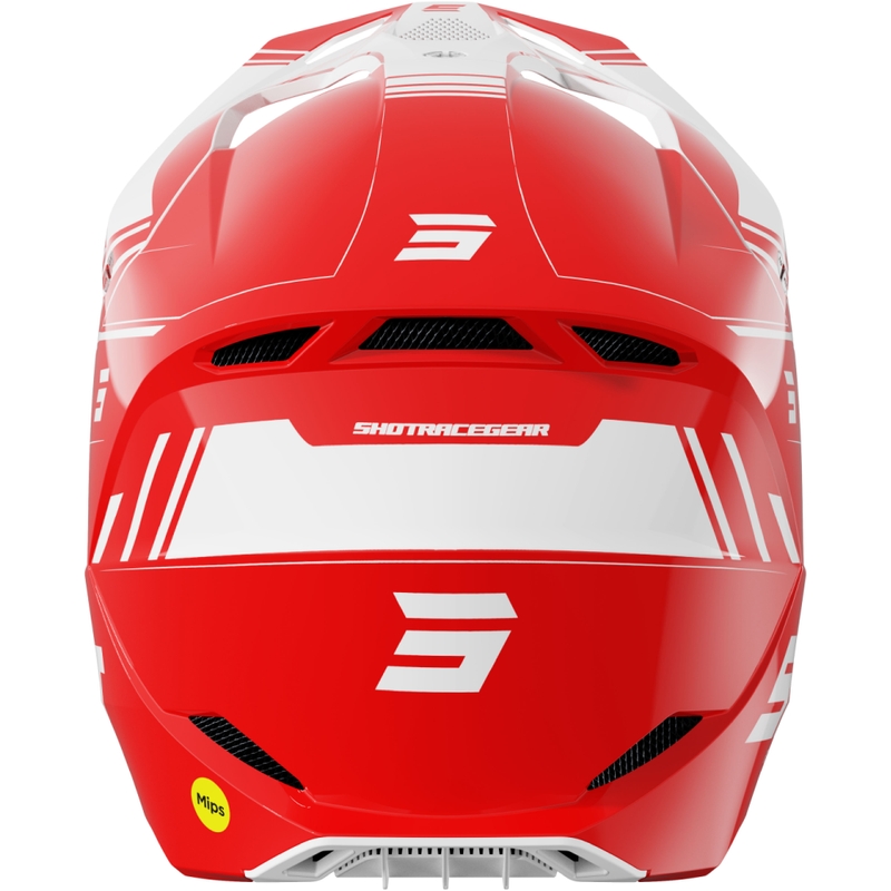 Casco motocross Shot Race Sprint rojo