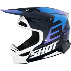 Casco motocross Shot Furious Apex azul