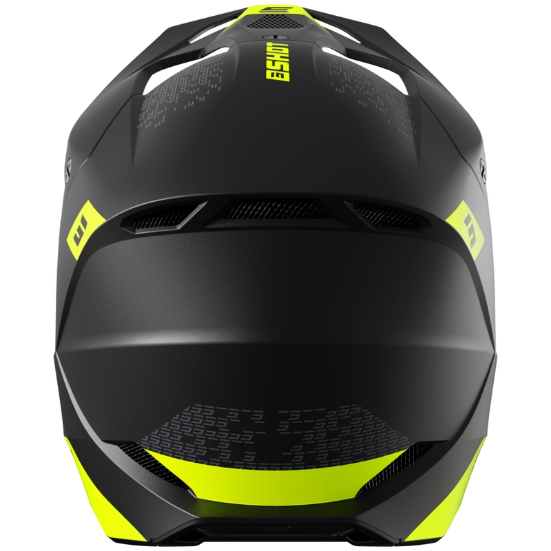 Casco motocross Shot Furious Draw amarillo fluo