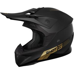 Casco motocross Shot Pulse Element oro mate