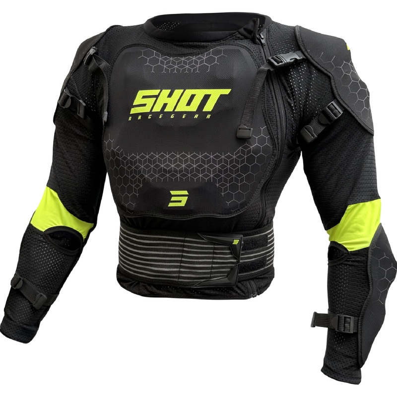 Protector corporal Shot Optimal 2.0 negro-amarillo