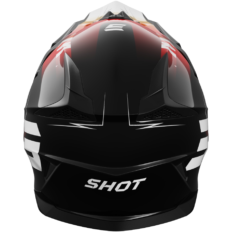 Casco motocross infantil Shot Pulse X-Trem naranja-rojo