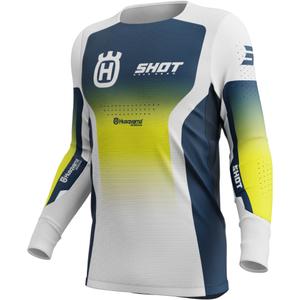 Camiseta motocross Shot Aerolite HVA azul