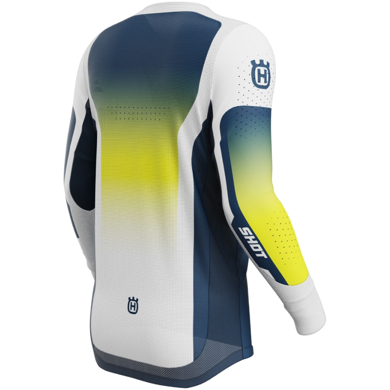Camiseta motocross Shot Aerolite HVA azul