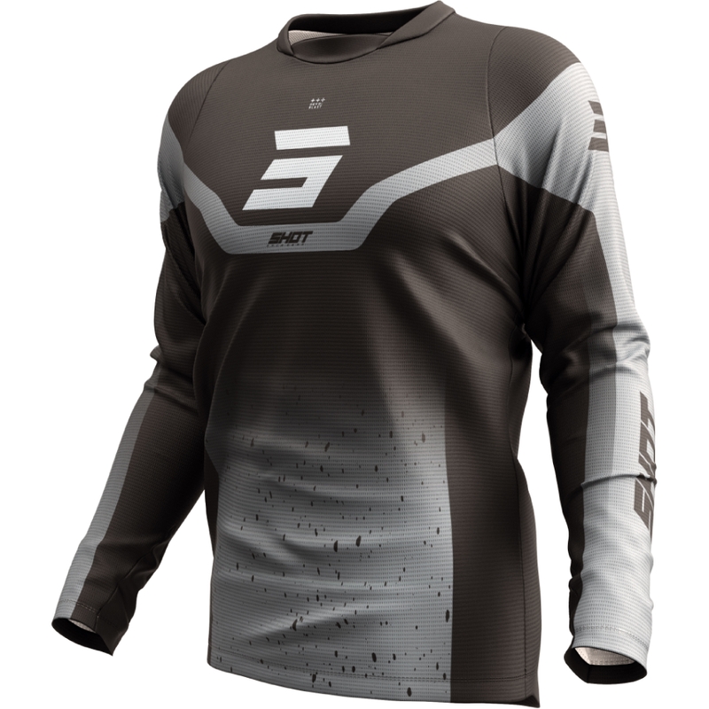 Camiseta motocross Shot Devo Blast negro-gris