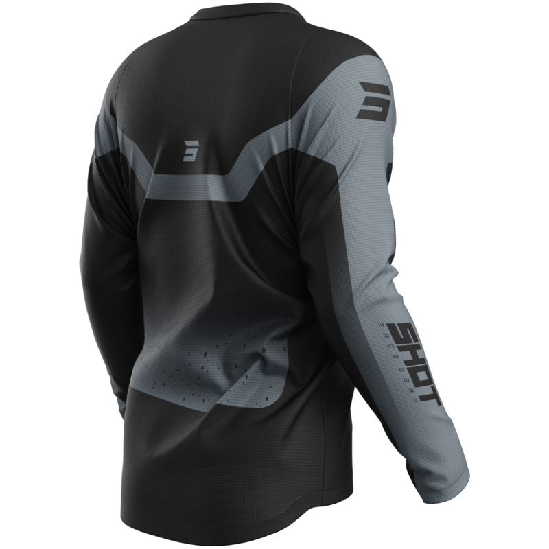 Camiseta motocross Shot Devo Blast negro-gris
