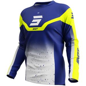 Camiseta motocross Shot Devo Blast azul