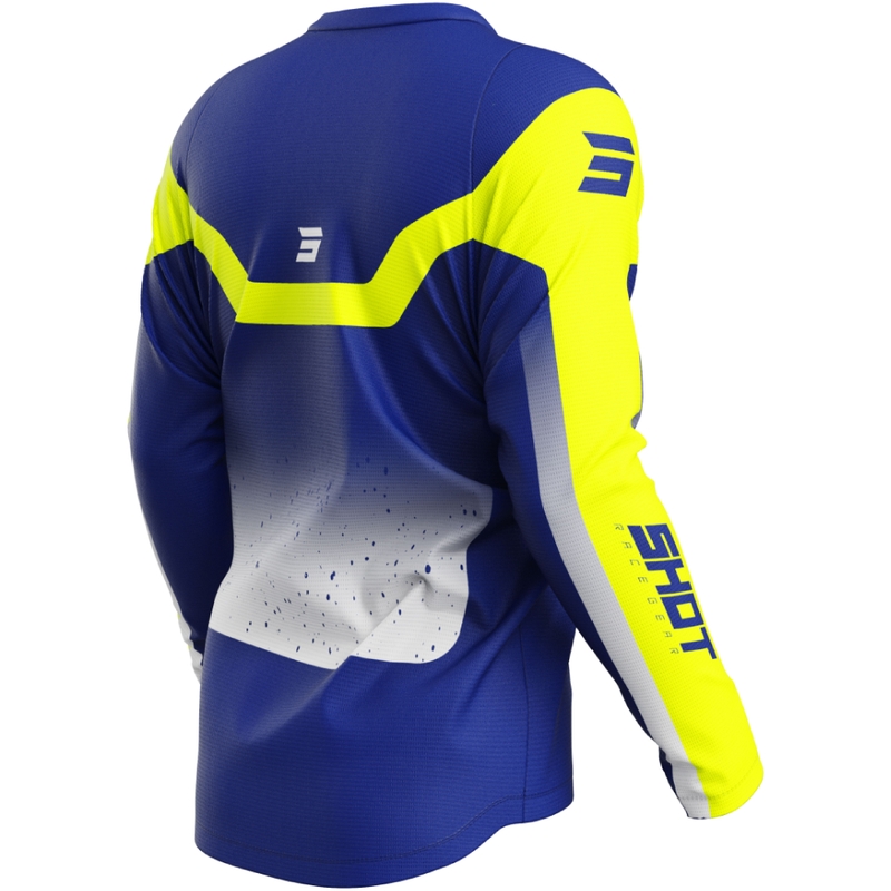 Camiseta motocross Shot Devo Blast azul