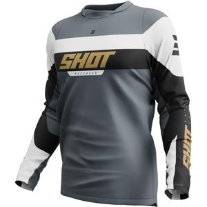 Camiseta motocross Shot Devo League oro