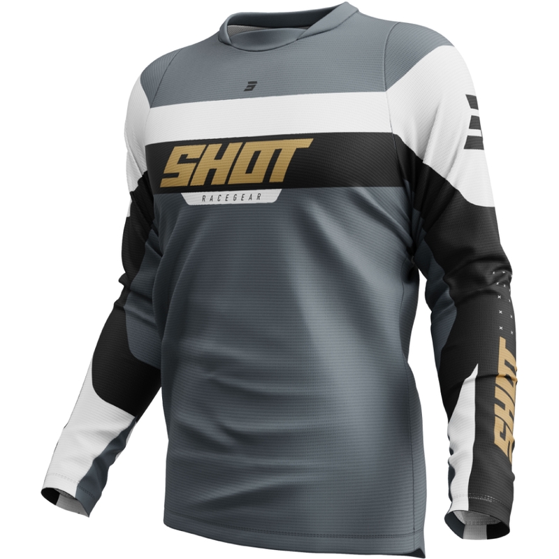 Camiseta motocross Shot Devo League oro