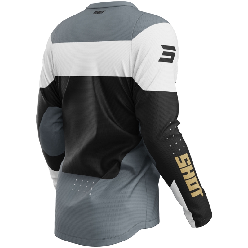 Camiseta motocross Shot Devo League oro