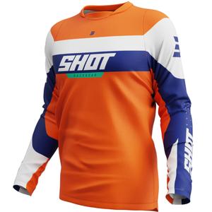 Camiseta motocross Shot Devo League naranja