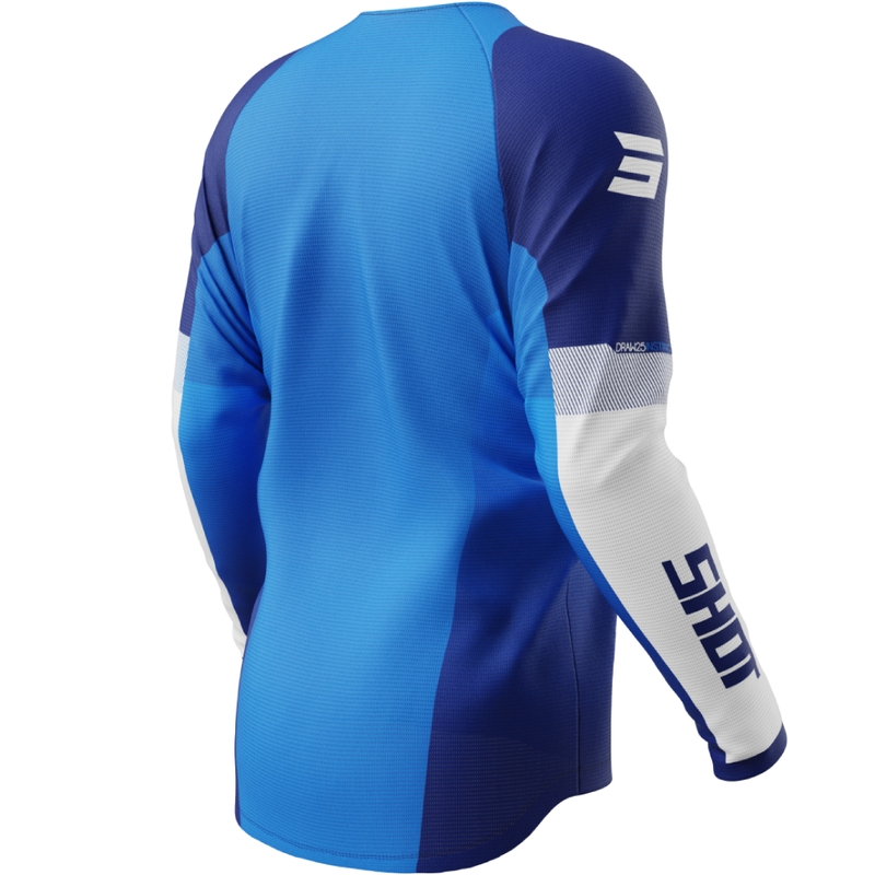 Camiseta motocross Shot Draw Instinct azul