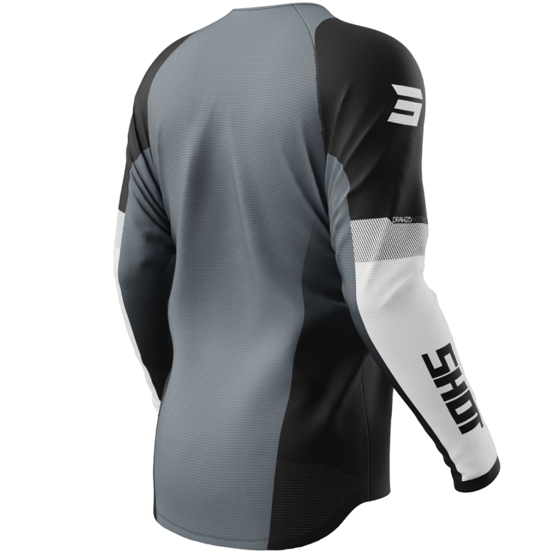 Camiseta motocross Shot Draw Instinct gris