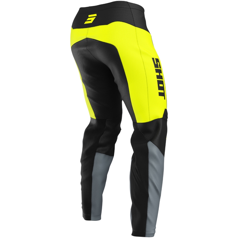 Pantalón motocross Shot Devo League amarillo fluo