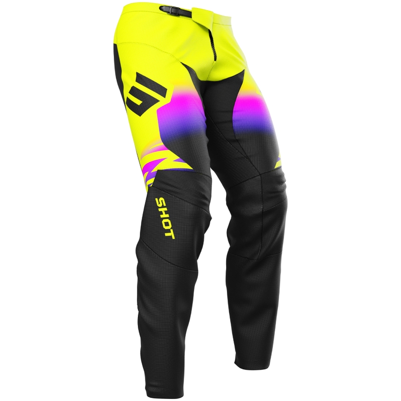 Pantalón motocross Shot Devo X-Trem amarillo fluo