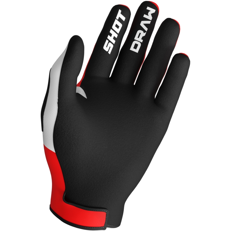 Guantes motocross Shot Draw Sky rojo