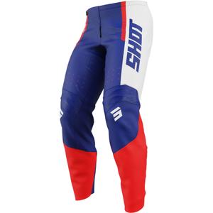 Pantalón de motocross infantil Shot Draw League azul-rojo