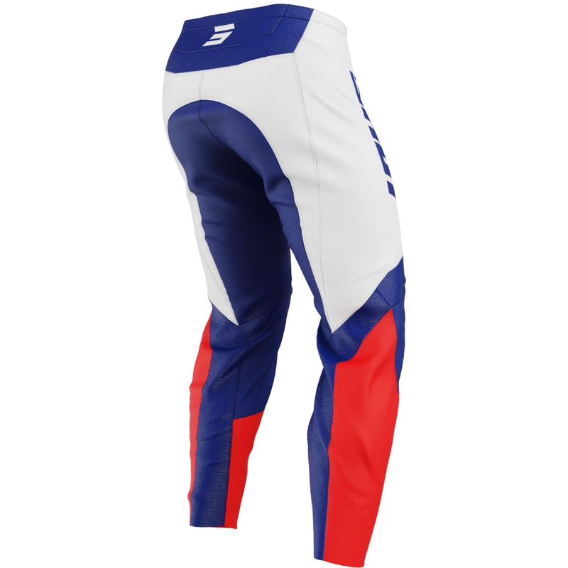 Pantalón de motocross infantil Shot Draw League azul-rojo