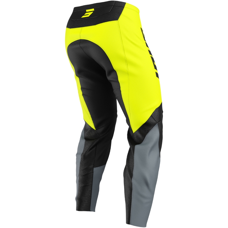Pantalón motocross infantil Shot Draw League amarillo fluo