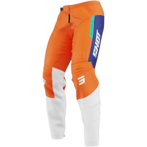 Pantalón motocross Shot Draw League naranja para niño