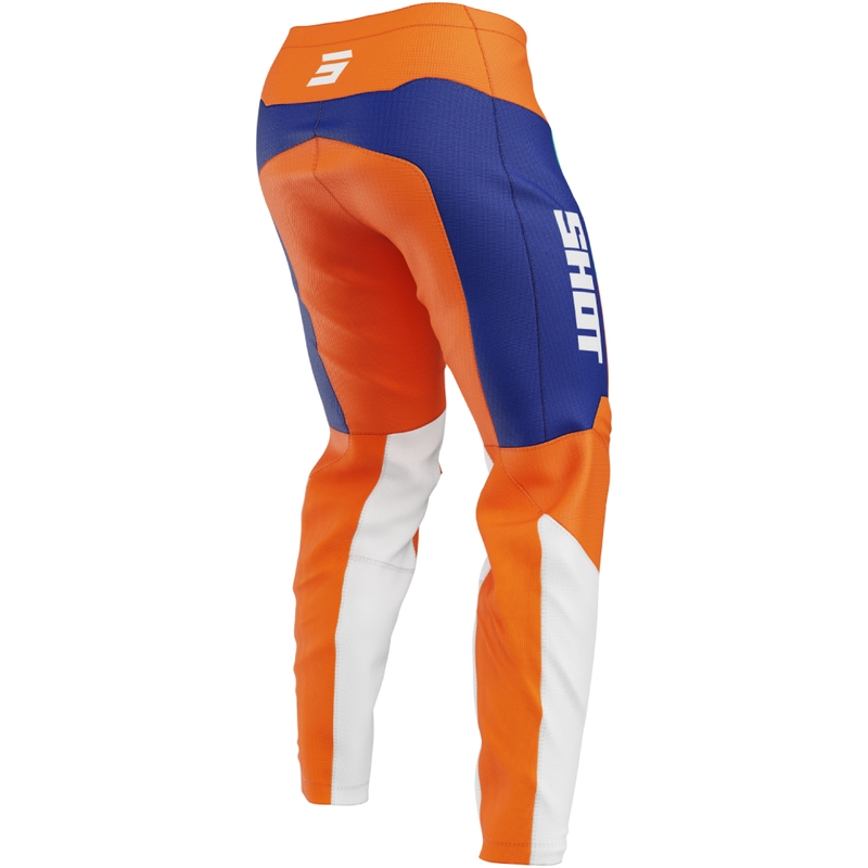 Pantalón motocross Shot Draw League naranja para niño