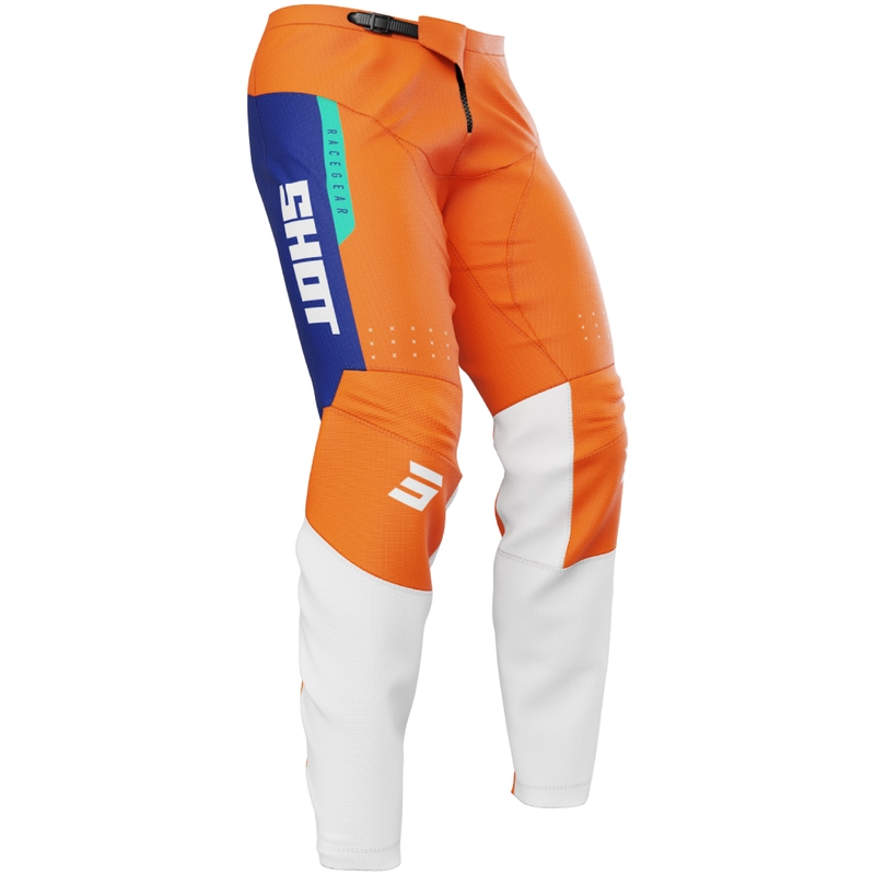 Pantalón motocross Shot Draw League naranja para niño