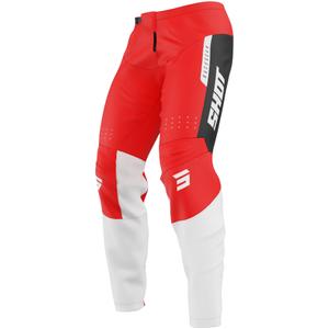 Pantalón motocross Shot Draw League rojo para niño